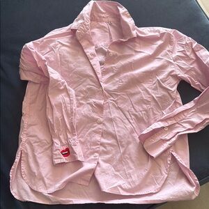 Pink Button Down Kids Shirt